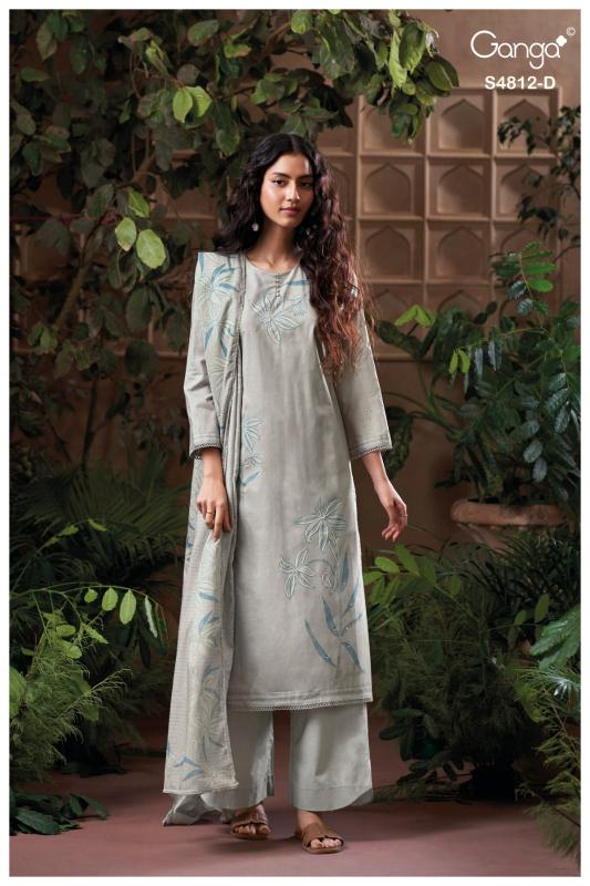 Ganga gunjika 4812 wholesale dress material distributors in mumbai